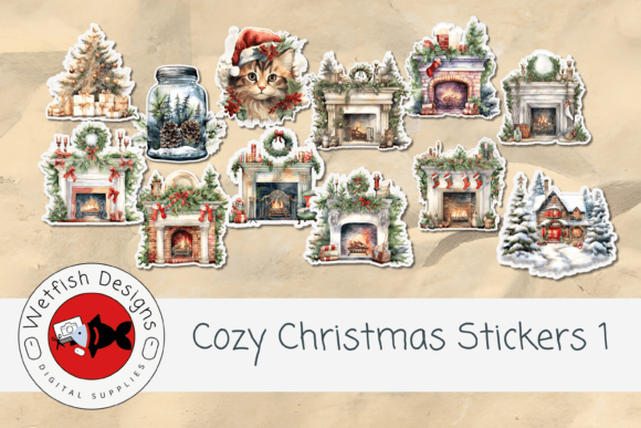 Download Cozy Christmas Printable Stickers - Stickers Collection