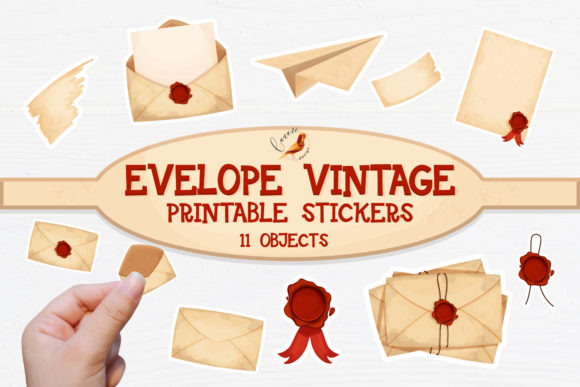Download Envelope Vintage Printable Stickers - Stickers Collection