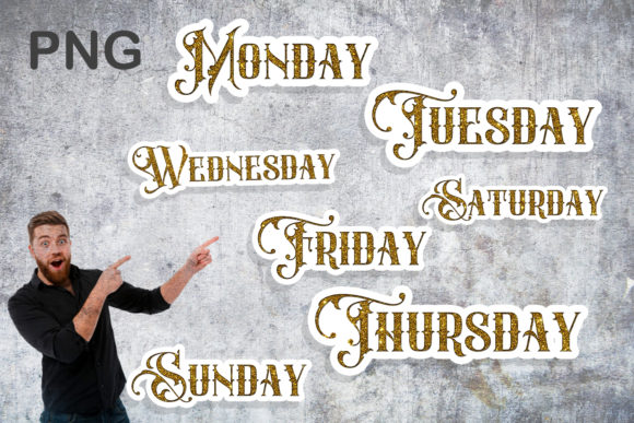 Download Stickers, Days of the Week, PNG - Stickers Collection