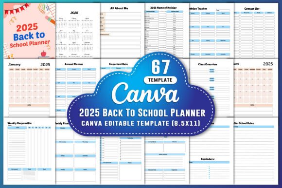 Download 2025 Back to School Planner Canva - Premium Resources