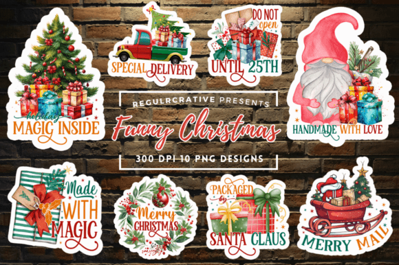 Download Christmas Small Business Stickers Bundle - Stickers Collection