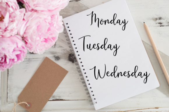 Download Lettered Days of the Week Stickers - Stickers Collection