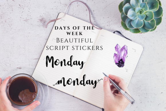 Download Letteres Stickers- Days of the Week - Stickers Collection