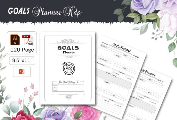 Download My Goals Creative Planner  –KDP Interior - Creative planner Collection
