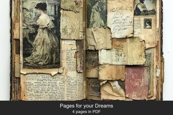 Download Victorian Lady Paris Collage Pages - Collage Collection
