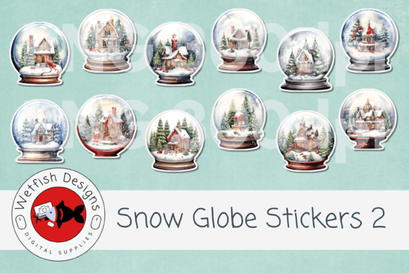 Download Snow Globe Printable Stickers 2 - Stickers Collection