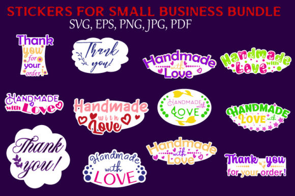 Download 12 Stickers for Business Bundle - Stickers Collection