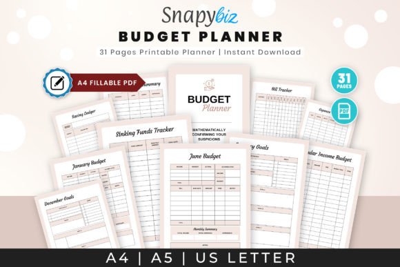 Download Fillable Budget Printable Planner PDF - Fillable budget Collection