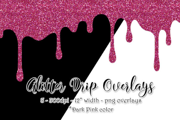 Download Dark Pink Glitter Drip Header Graphics - Premium Resources