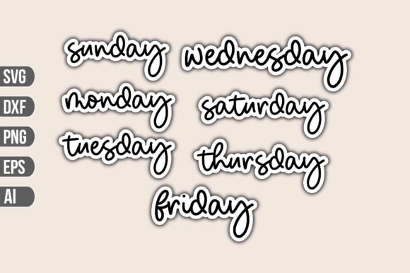 Download Days of the Week Week Stickers - Stickers Collection